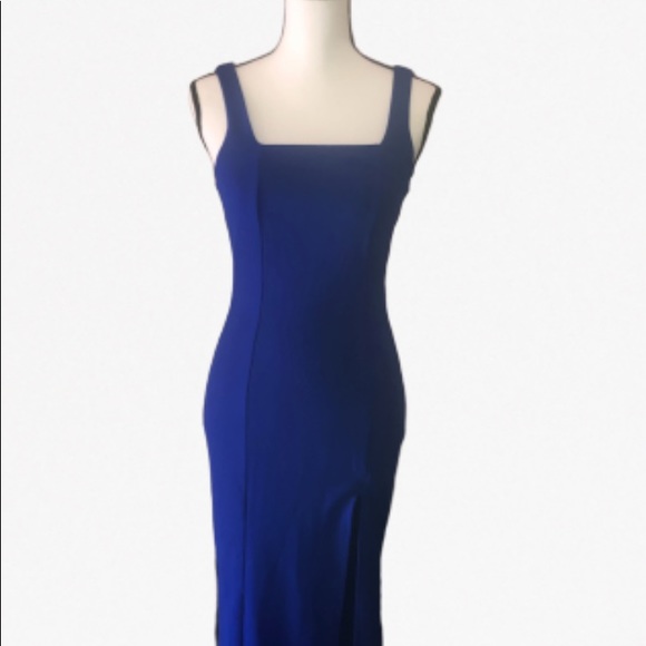 Sold *****BANJUL Royal blue square neck maxi dress - Picture 3 of 8